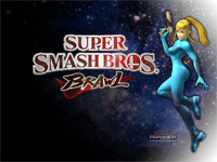 HolyFragger.com Super Smash Bros. Brawl Wallpaper 1: Zero Suit Samus