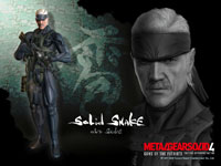 Official MGS4 Solid Snake Wallpaper