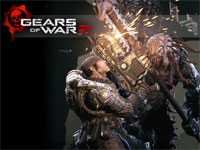 HolyFragger.com Gears of War 2 Wallpaper 9 - Chainsaw Duel